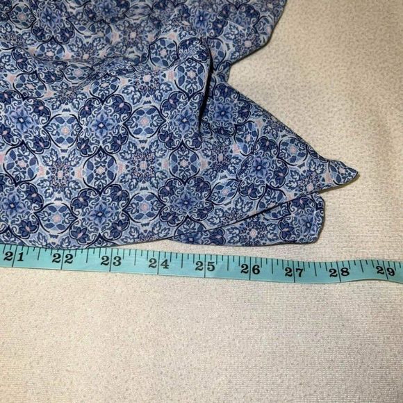 Emma & Michele Womens Blue Ottoman Pattern Boxy Shift Dress Size 8 Lounge Wear - Picture 8 of 13